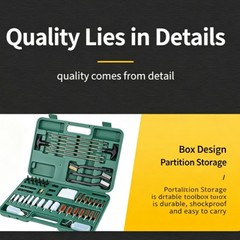 58-Piece Gun Cleaning Kit Brass Rod Set Bore Brushes w/ Case Multi Caliber