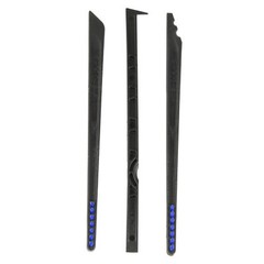 Otis Technology Multi-Purpose Scraper and Brush 3 Piece Set Cleaning Tools Black