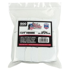 Pro-Shot 134500 Cleaning Patches .38/6mm/7mm 1.75″ Cotton Flannel 500ct