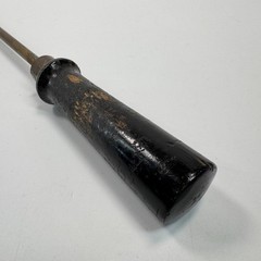 Antique Metal Gun Cleaning Rod 27″ Long Wood Handle Rare Collectible