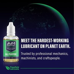 Lubricant 1oz Non-Toxic Penetrating Oil Made in USA Multi-Purpose Garage