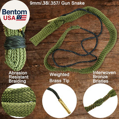 9Mm Pistol Cleaning Kit, Handgun Cleaning Kit for .357 .38 with 9Mm Gun Snakes i