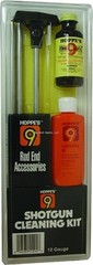 Hoppe’s SGO12B #9 Cleaning Kit w/ Aluminium Rod 12 Gauge Clamshell