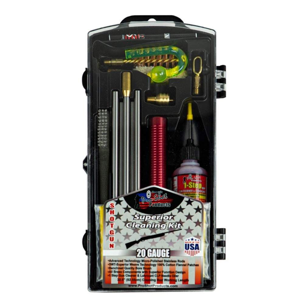 PRO-SHOT PRODUCTS 20 Gauge Classic Shotgun Box Cleaning Kit (S20KIT)
