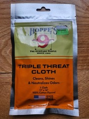 Hoppe’s #9 Triple Threat Gun Cleaning Cloth 11×14 Cotton Flannel New USA