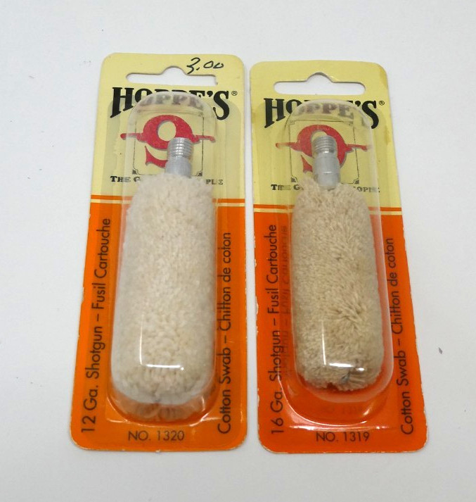 Hoppe’s No. 9 Cotton Cleaning Swabs 12 Gauge Shotgun Bore Mop 1320