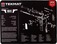 TekMat Ultra 20 Pistol Cleaning Mat Black 1911 Gun