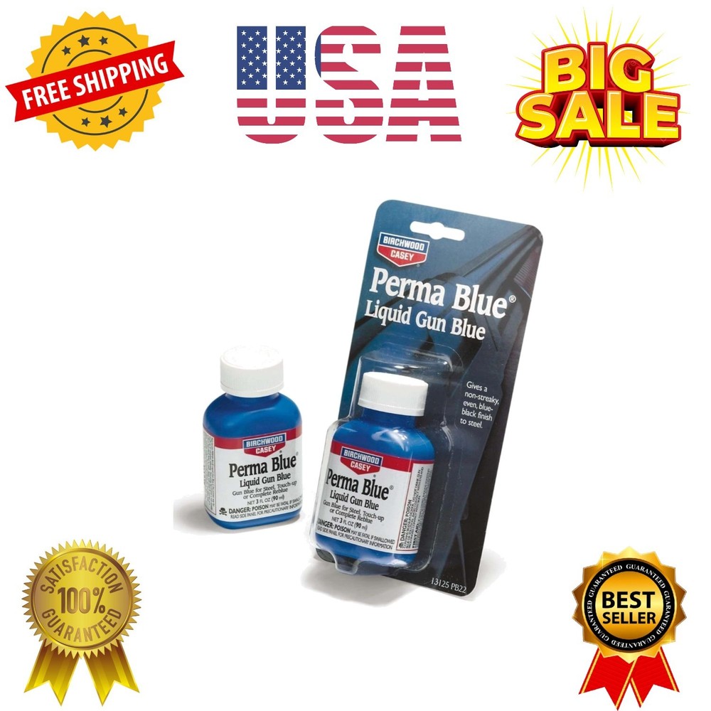 Fast-Acting Long-Lasting Perma Blue Paste/Liquid Gun Blue for Steel, Touch-Up…
