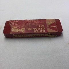 Vintage Outers Rifle Cleaning Kit No 477 Red Metal Case Gunslick Tin Hunting
