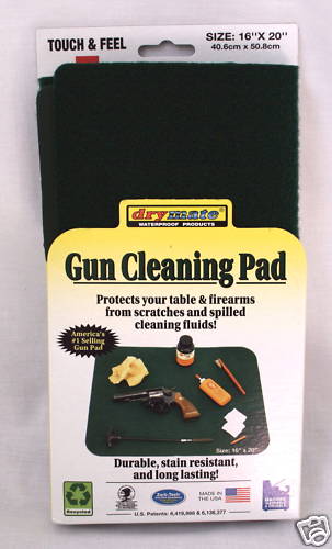Drymate Gun Cleaning Pad Mat Green, Pistol Handgun 16X20