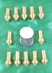 Gunsmith Tools -12 Brass Muzzle Laps – Rifle Or Pistol Crowning+Lapping Compound