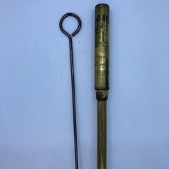 Antique Brass C.M. Powers Rifle Cleaning Rod Faries Decautur, IL 1896