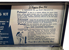 Vintage JC Higgins Gun Cleaning Kit Metal Box 2143 Sears and Roebuck Unrestored