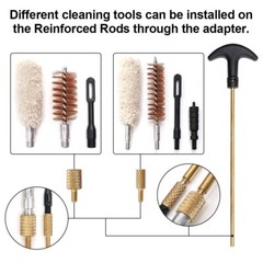 58PCS Portable Universal Gun Cleaning Kit for All Caliber Shotgun, Pistol, Rifl