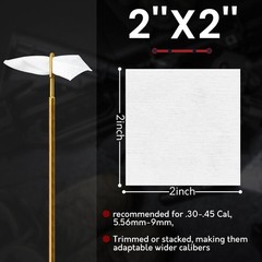 1400 Cleaning Patches in Box, 2″ Highly Absorbent Cloth, Lint-Free Patches fo…