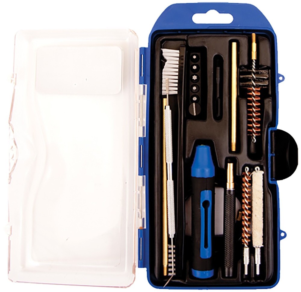 DAC GM223 Cleaning Kit Multi-Caliber Rifle/17 Pieces Black/Blue