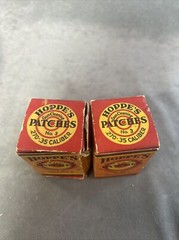 2x Vintage Hoppe’s .270 – .35 Caliber Gun Cleaning Patches No 3 Box FULL