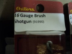 16 Gauge Outers Bronze Bore Brush, 5/16-27 threads Shotgun Ga