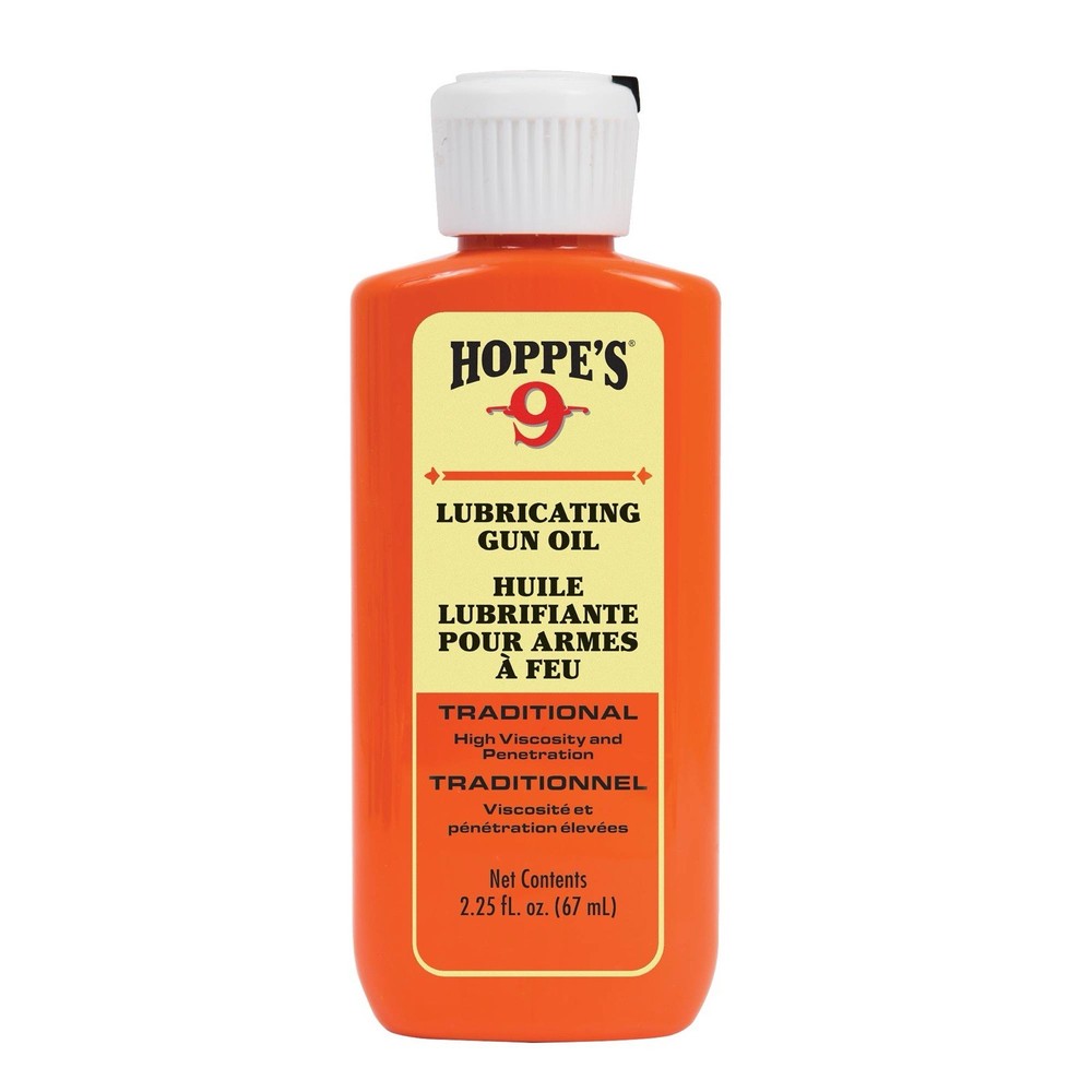 Hoppes 9 Gun Guncare Hunting Rifle Pistol Lubricating Oil 2.25 Oz Bottle NEW