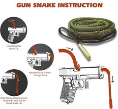 Gun Cleaning Kit Bronze Chamber Brush and Brass Holster Adapter