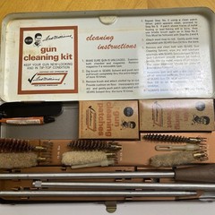 Vtg Sears Ted Williams Shotgun Cleaning Kit 20201 w/ Rare 1978 Candid Photo Lot