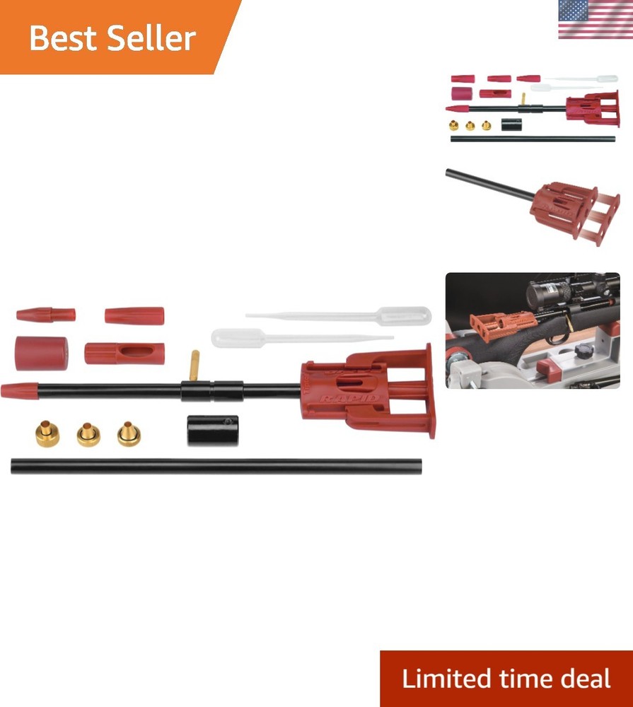 Tipton Rapid Deluxe Bore Guide Kit with 4 Muzzle Guides for Effortless Cleaning