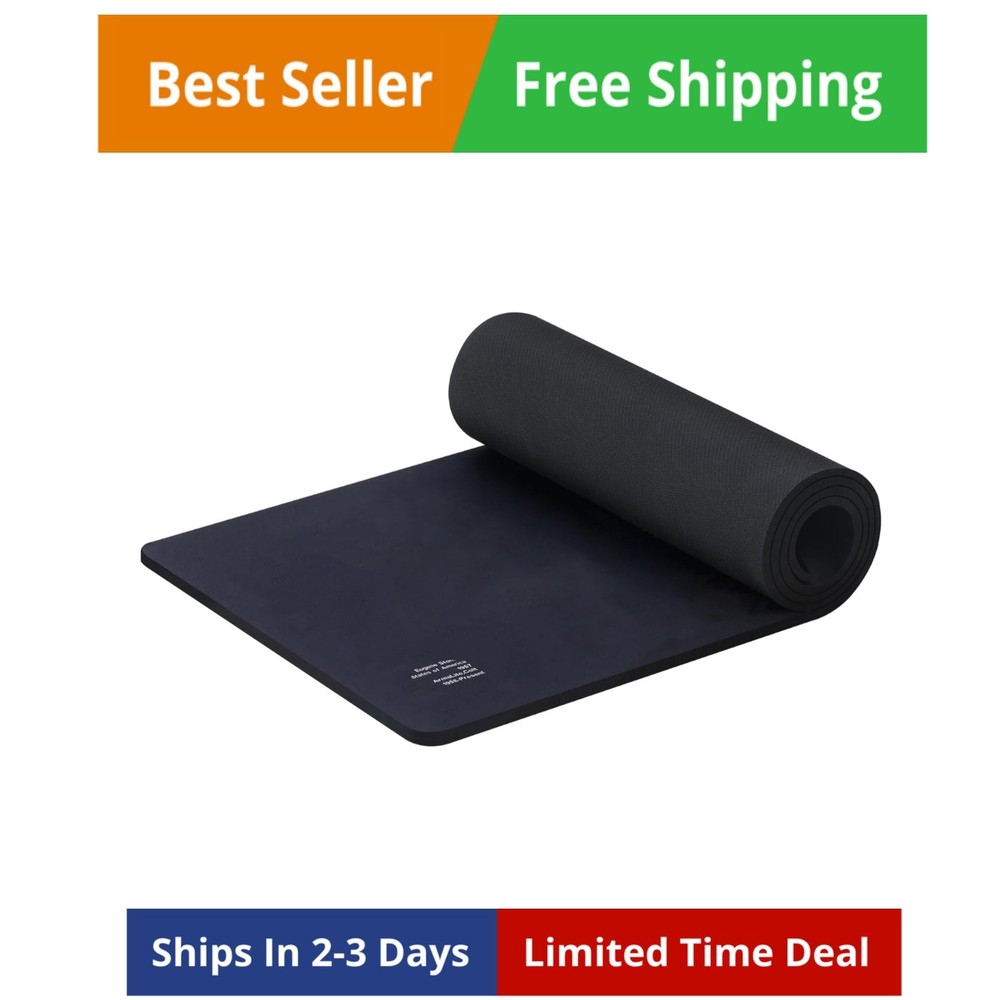 Cleaning Mat, 2X Thicker and Large Gun Mat with Anti-Slip, Oil Resistant Black