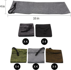 RUBY.Q 5/10/20Pcs Handgun Socks, 16In Silicone Treated Knit Gun Socks