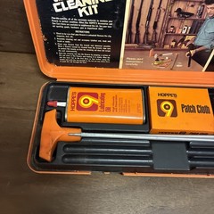 Hoppes 9 Gun Cleaning Kit VINTAGE With Storage Box Orange