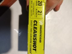 Huntego 20 Gauge CleanShot Shoot-Thru Gun Bore Cleaner 4 Pack Each