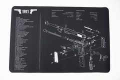 Gun Cleaning Mat for 1911 Breakdown Schematics Parts Diagram