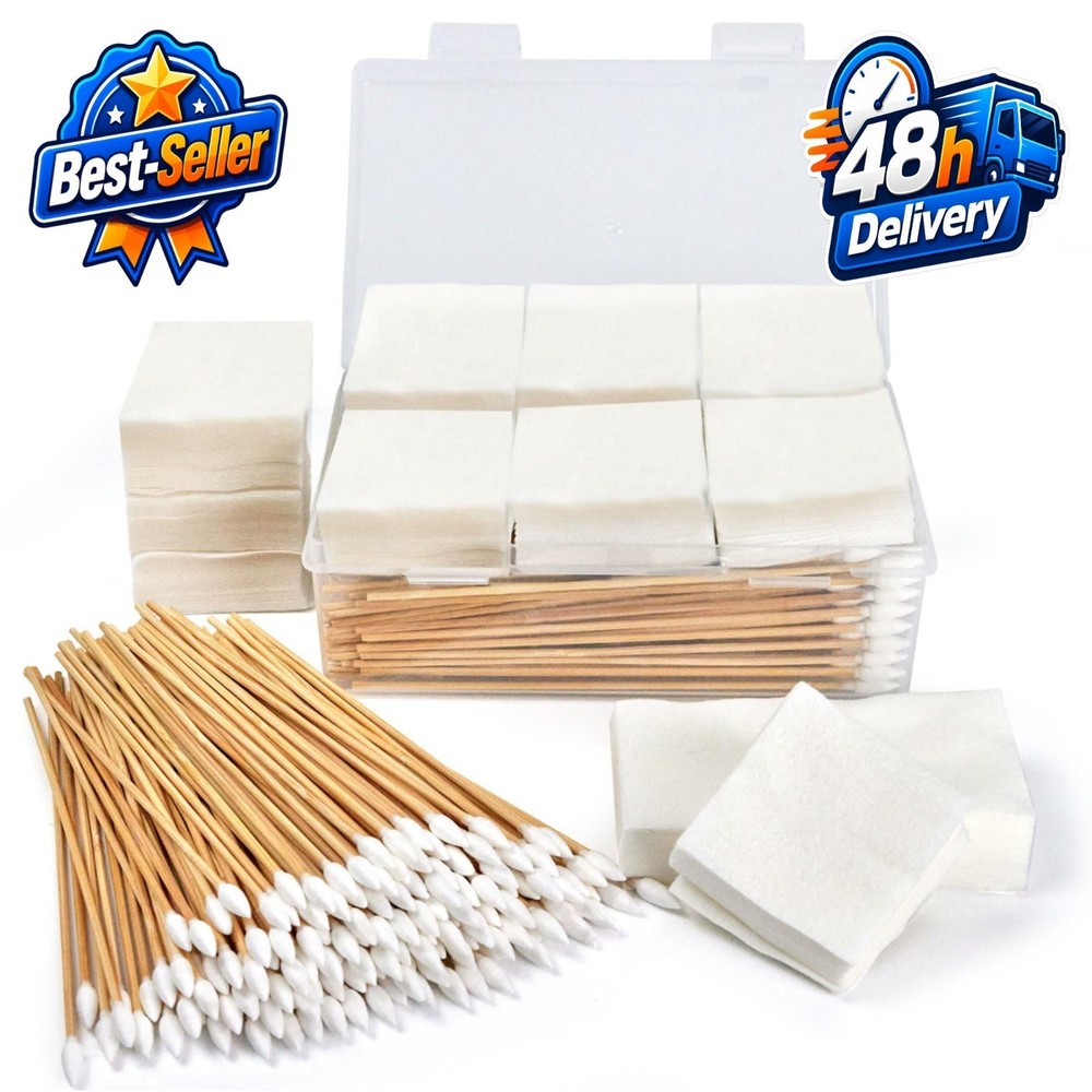 PINGMIC Gun Cleaning Supplies – Cotton Swabs & Cleaning Patches Kit