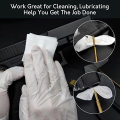 Gun Cleaning Supplies, 2” Gun Cleaning Patches and 6” Gun Cleaning Swabs
