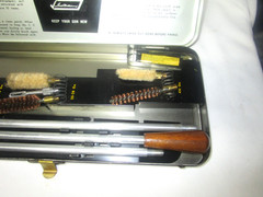 Vintage Sears Roebuck and Co gun cleaning kit, No. 2152 12-16Ga, 20-28Ga, 410Ga