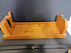 Beautiful Custom Made Wooden Gun Cleaning Station – Rifle Or Shotgun stand
