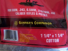 Outers Cleaning Patches .240-.280 Caliber 250Ct. & .30-50 Caliber 225 Ct.