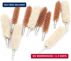 10 Pack Bore Brush/Swab Kit,Shoutgun/Pistol Bore Brushes Cleaning Mop Brushes (.
