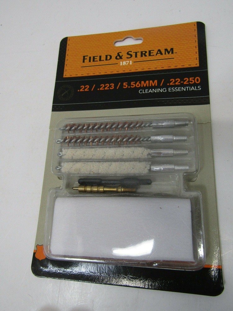 NIB OLD FIELD AND STREAM .22 .223 5.56 MM Cal Cleaning Essentials GUN CLEANING