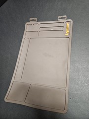 Grey Anti-slip Gun Maintenance Mat, Rubberized Repair Cleaning Pad 15.9″ x 9.8″