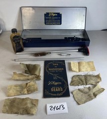 Vintage Sears Roebuck J.C. Higgins Shotgun Cleaning Kit No. 722 24G13