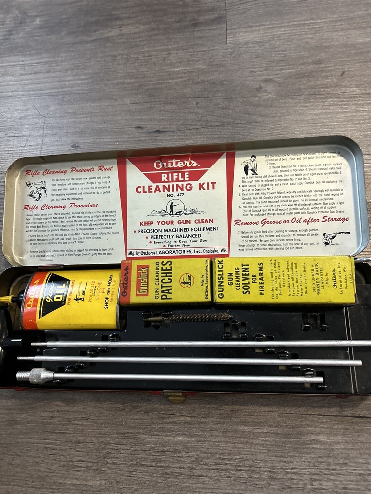 C) Vintage Outers .22 Caliber Rifle Cleaning Kit No. P-477