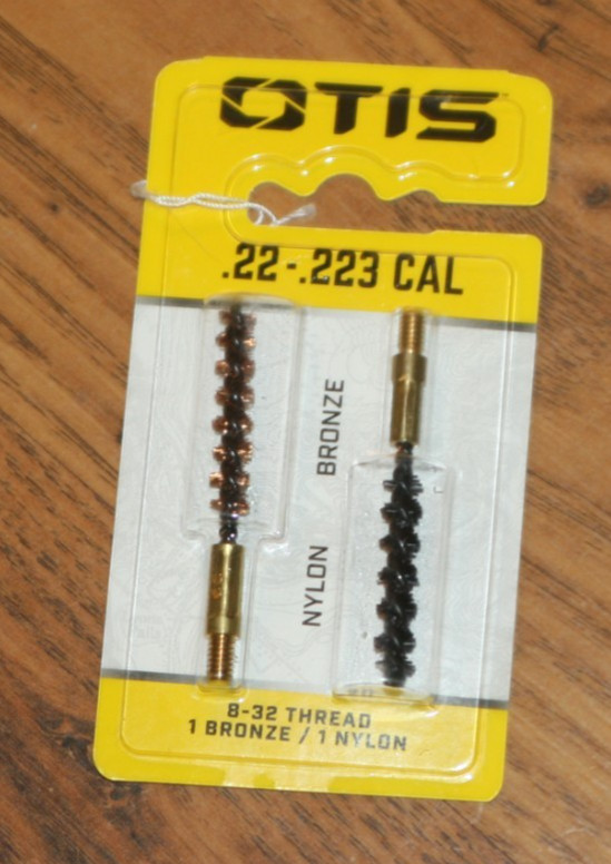 Otis 2 Pack Bronze & Nylon Cleaning Brush Set – .22 – .223 Caliber