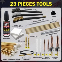 Gun Cleaning Kit for .22 .223Cal .22LR, 5.56 kit with 30ml Gun…