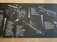 TekMat Clean Mat 12″x35.5″ Neoprene Rubber Black Mat See All Pics And Descriptio