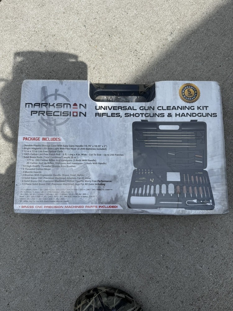 Marksman Precision Universal Gun Cleaning Kit – CNC Machined BRASS Jags & Tips!