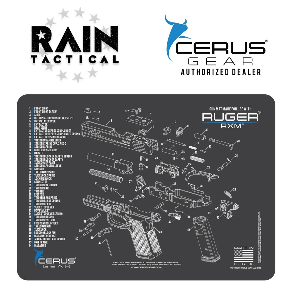 Ruger® RXM® Handgun Schematic Gun Mat Grey
