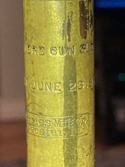 Antique Brass C.M. Powers Rifle Cleaning Rod Faries Decautur, IL 1896