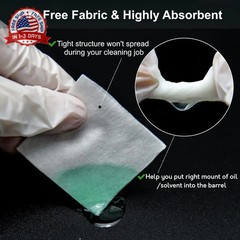 1800/1000/600 Gun Cleaning Patches – 2″ and 3″ Pre-Cut Cleaning Patch for Firear