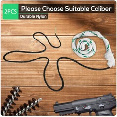 1/2 PCS Gun Barrel Cleaner Reusable Bore Rope For 223/22/9mm/38/12GA/243/303/308