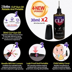 Universal Gun Cleaning Supplies -All in One Gun CLP Oil+ Lint Free Gun Cleani…